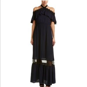 Alice+Olivia black Maxi Dress. Boho. NWT.